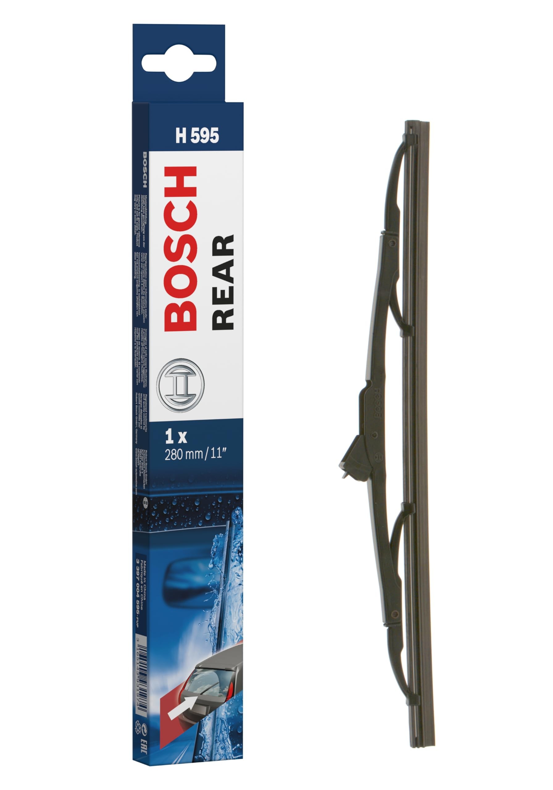 BOSCH Rear Arka Silecek Ford Fiesta (2002-2008), Seat Leon (2006-2008) [280 mm] H595 3397004595