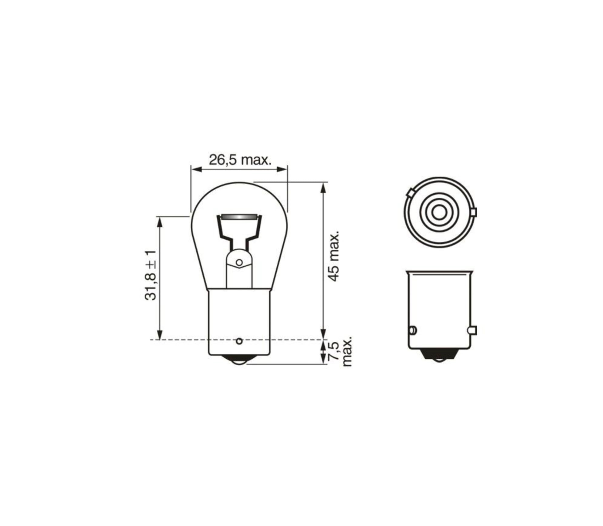 Bosch Py21w 12v 21w 93 Sinyal Sarı Amber 10 Adet