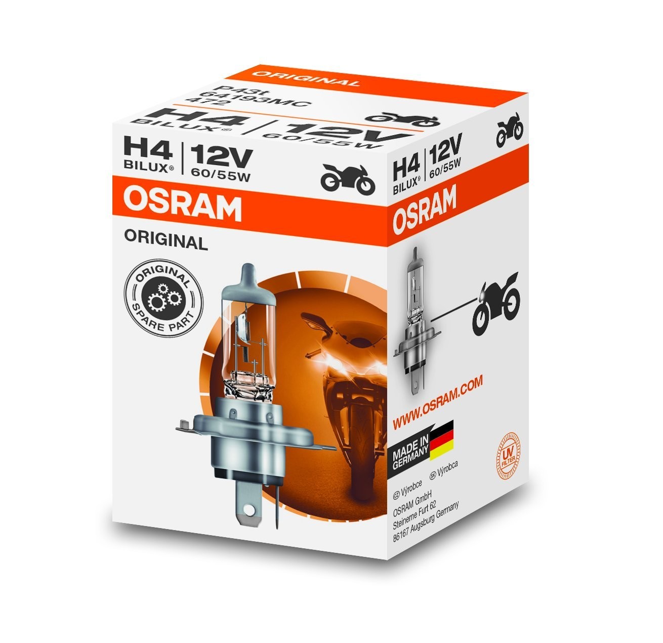 Osram H4 12V 60/55W Far Ampulü - 2 ADET