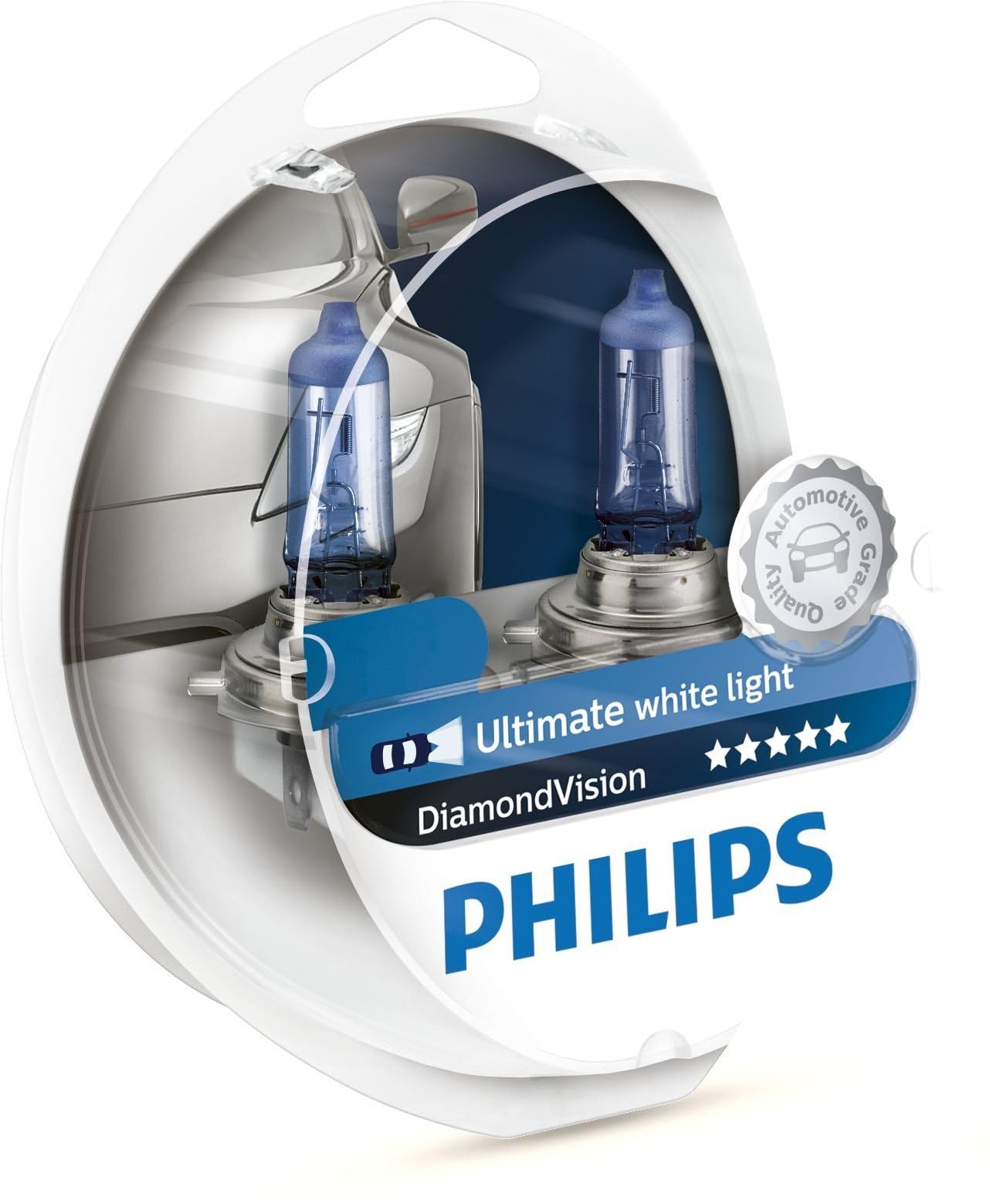 Philips H4 Xenon Beyaz Farlar, 5000K, 60/55W, Ampul Takımı