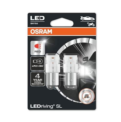 Osram Ampul LEDriving P21/5W 4 yıl Garantili, Kırmızı Işık ‎7528DRP-02B