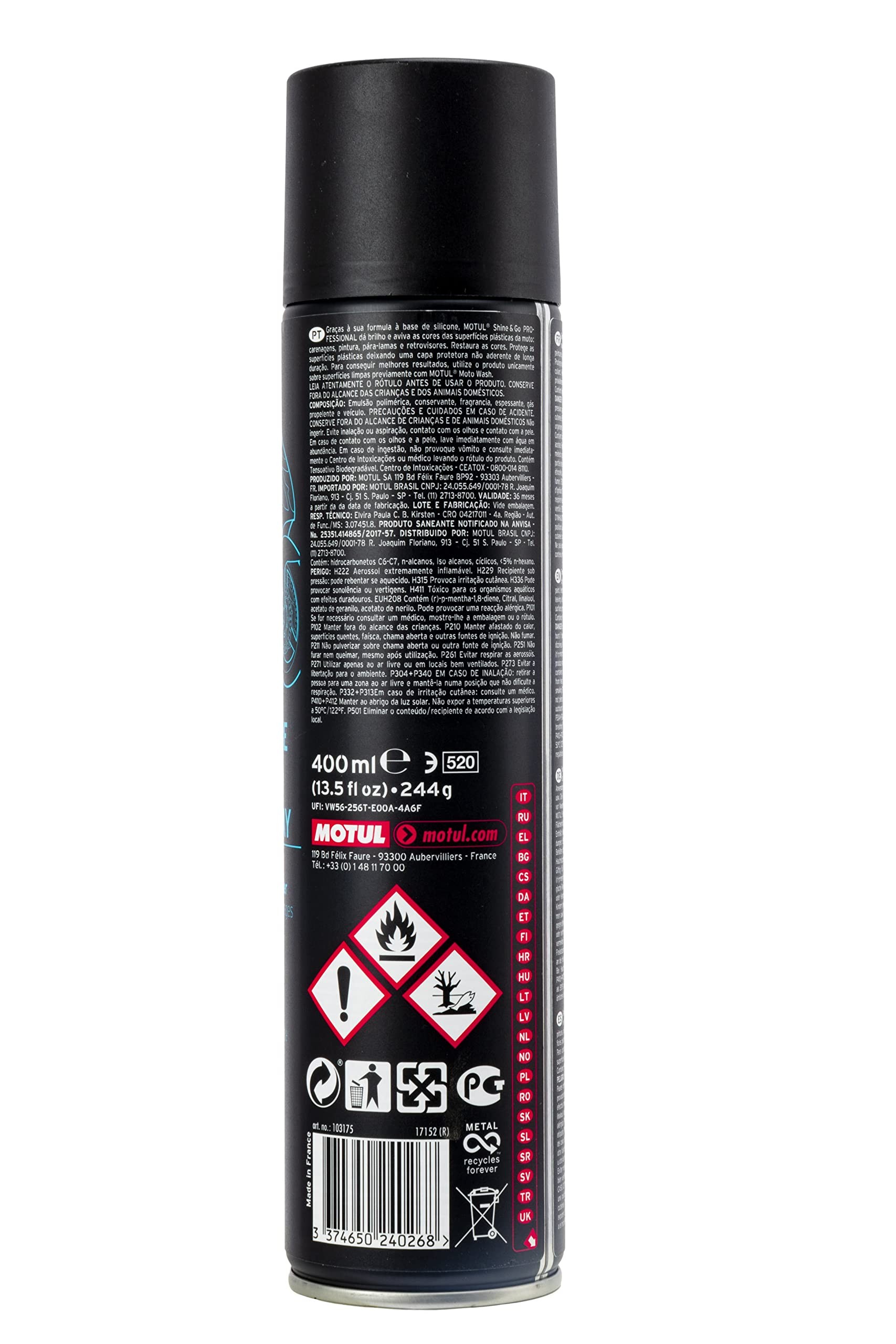 Motul E10 Shine & Go Spray 400 ML Parlatıcı Sprey