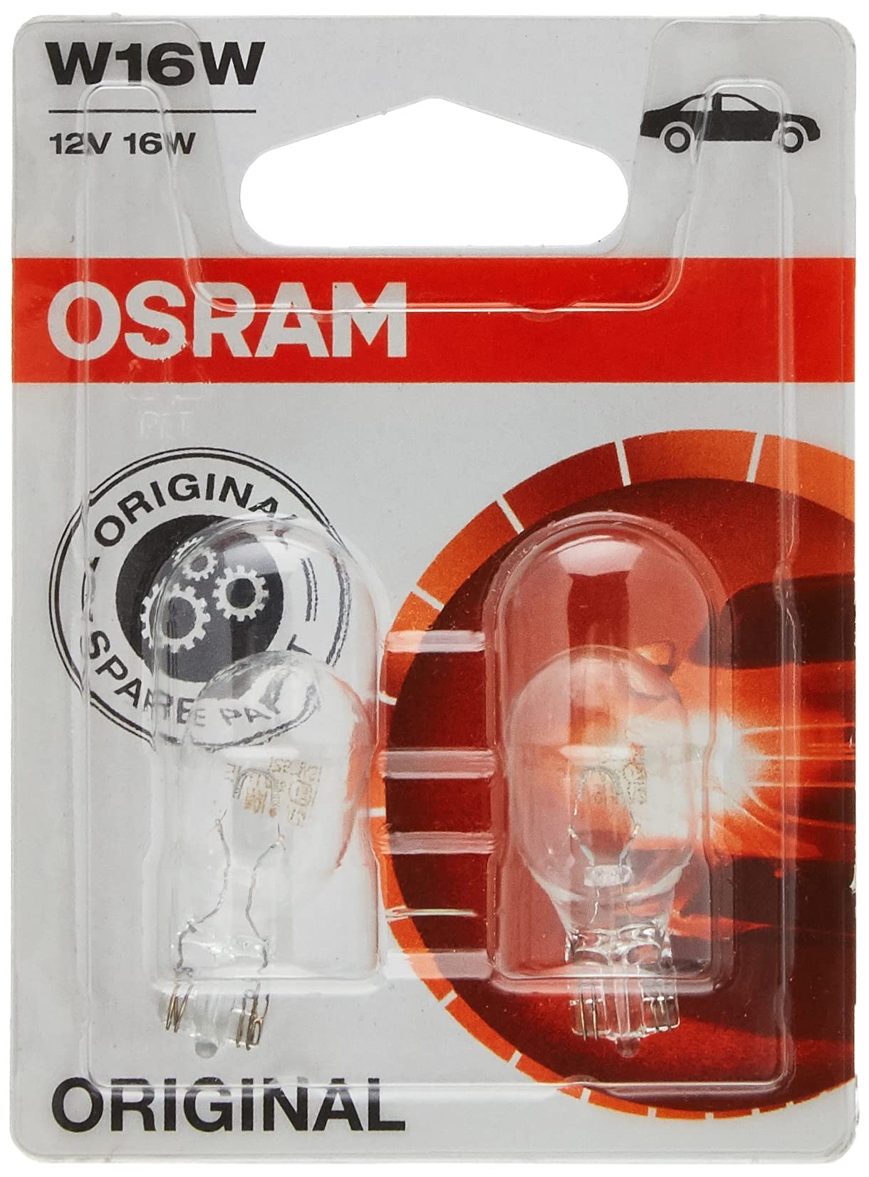 Osram ORİJİNAL 921-02B OSRAM lamba W16W, kuyruk ampuller, 12V W2.1x9.5d