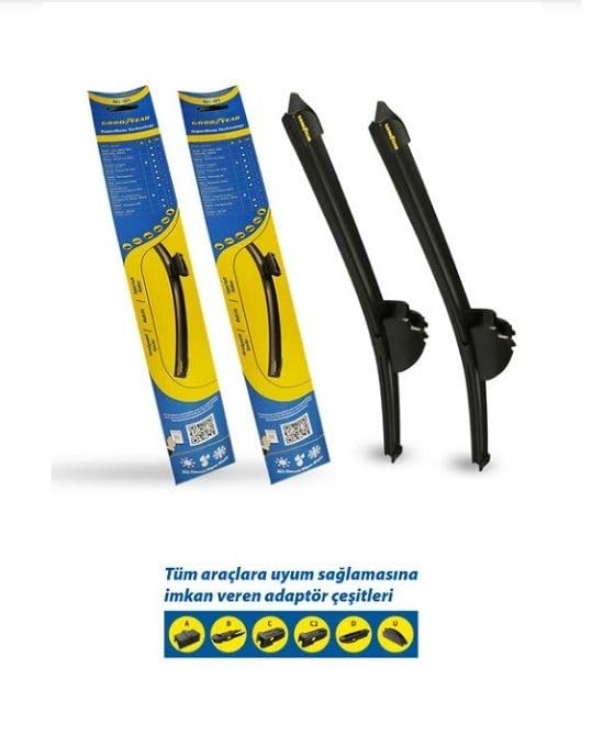 Goodyear Silecek Süpürgesi Ön Muz Tipi Opel Corsa D 5 Kapi Hatchback 2006-2014 (650Mm+400Mm)