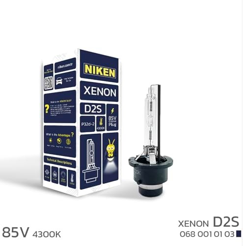 Niken D2S 4300K Gün Işığı XENON Far Ampulü, 85V, 35W, P32d-2, 4300K