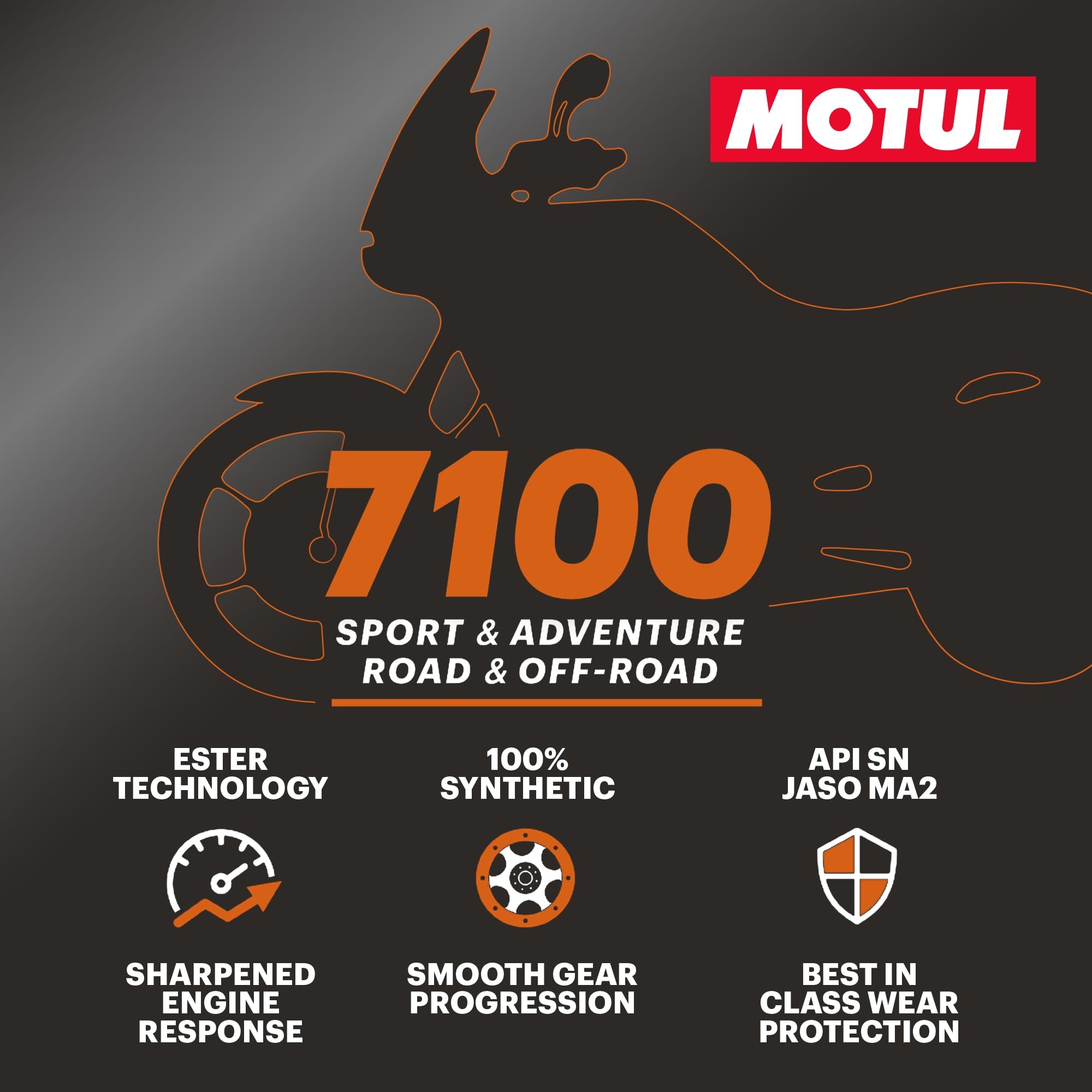 Motul 7100 10W60 4T 1 Litre Motosiklet Yagi