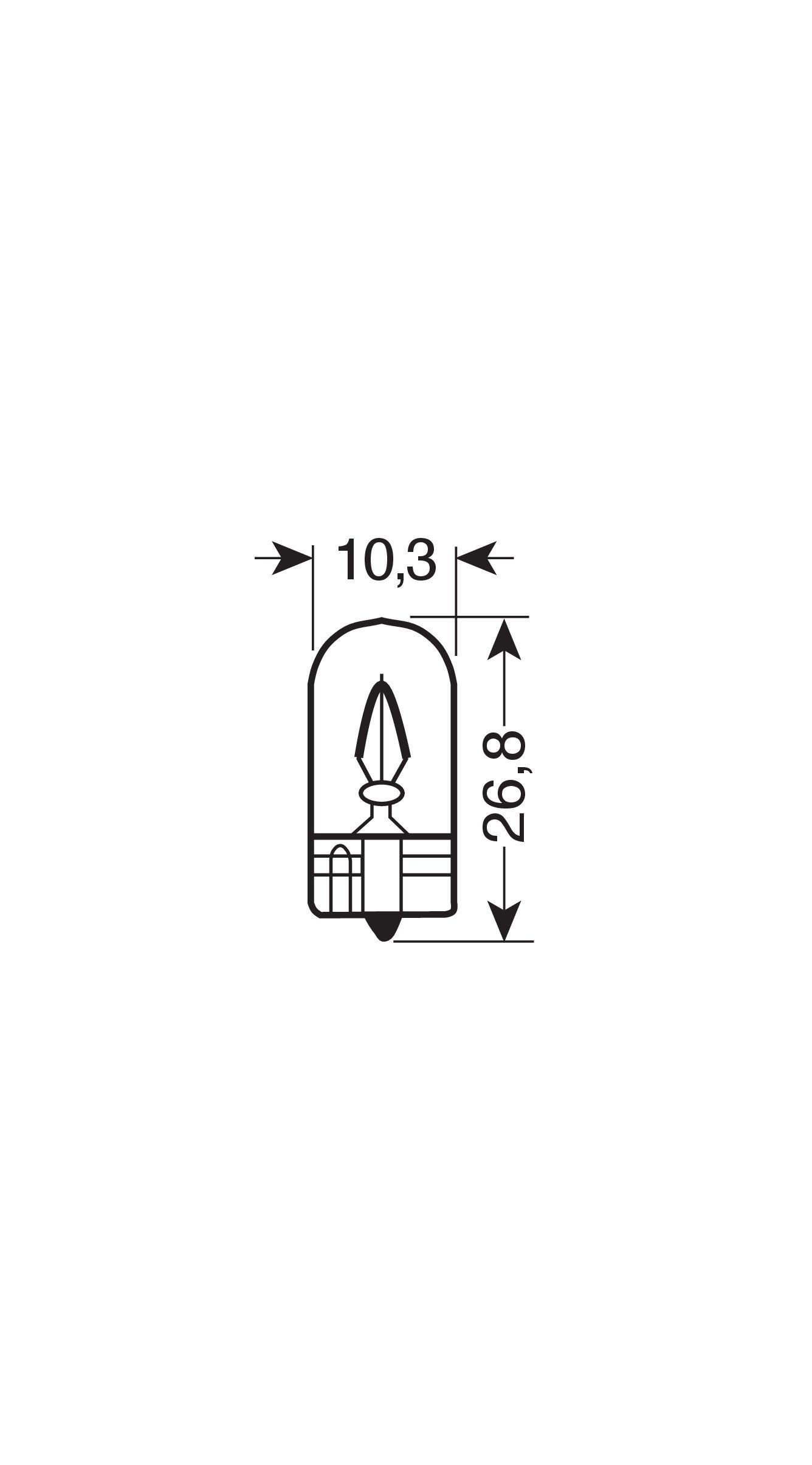 Osram Cam Kama Tabanlı 2827 Lambalar