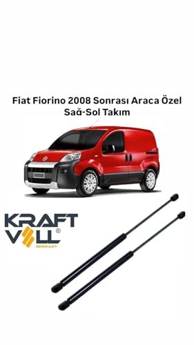 Kraftvoll Fiat Fiorino/Bipper/Nemo 2008- Sonrası Arası Araca Özel Sağ-Sol Takım Bagaj Amortisörü