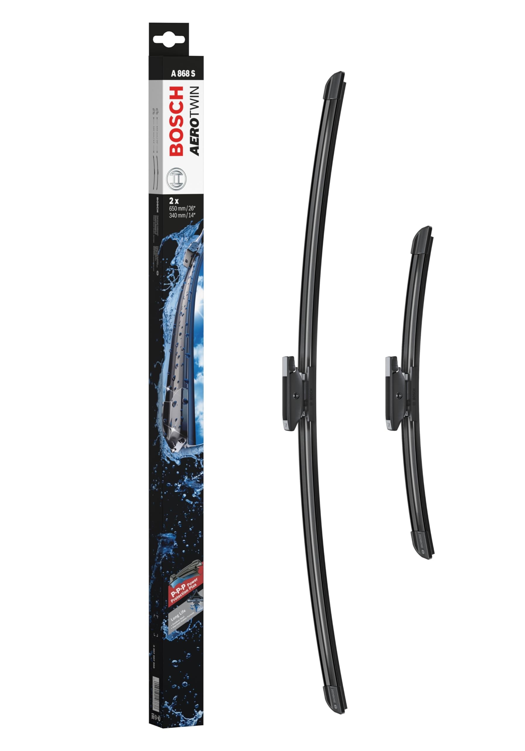 BOSCH Aerotwin Silecek Seti Renault Clio 4 (2012-2020), Captur (2013-2015) [650/340 mm] A868S 3397007868