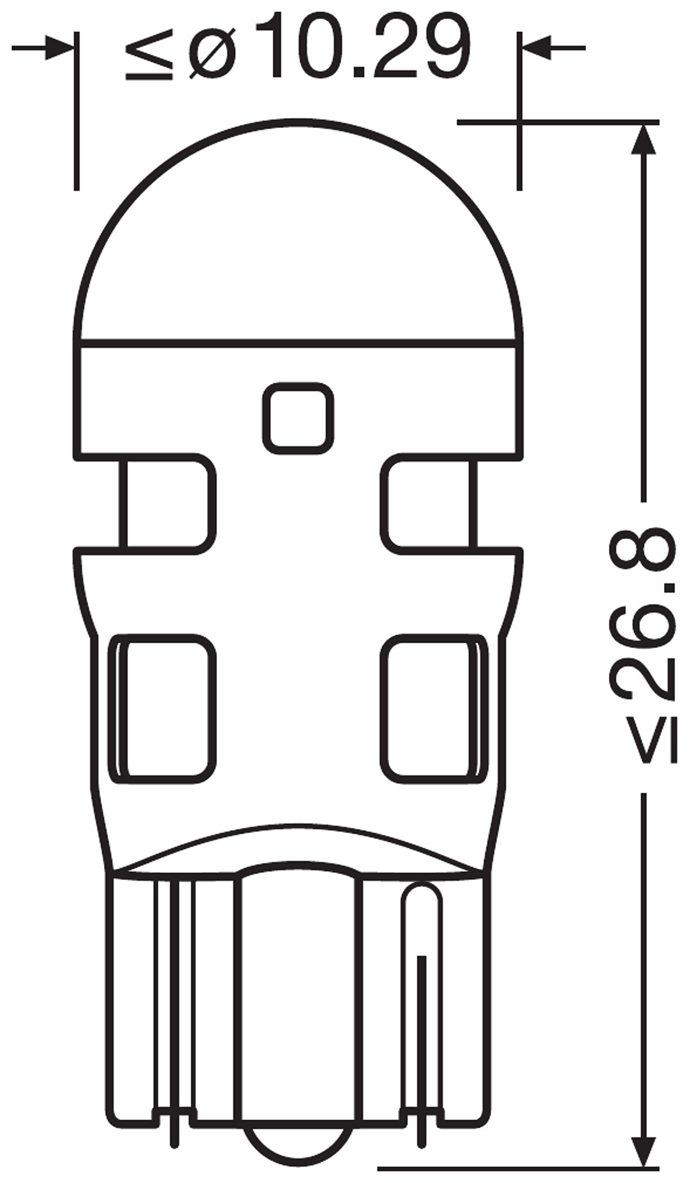 Osram LEDriving SL T15 LED 12V W16W Kırmızı Işık (Takım -2 Adet)