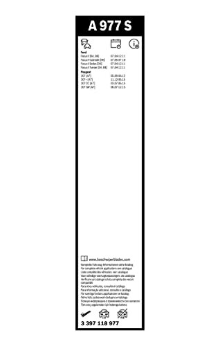 BOSCH Aerotwin Silecek Seti Ford Focus 2 (2004-2011), Peugeot 207 (2007-2012) [650/425 mm] A977S 3397118977