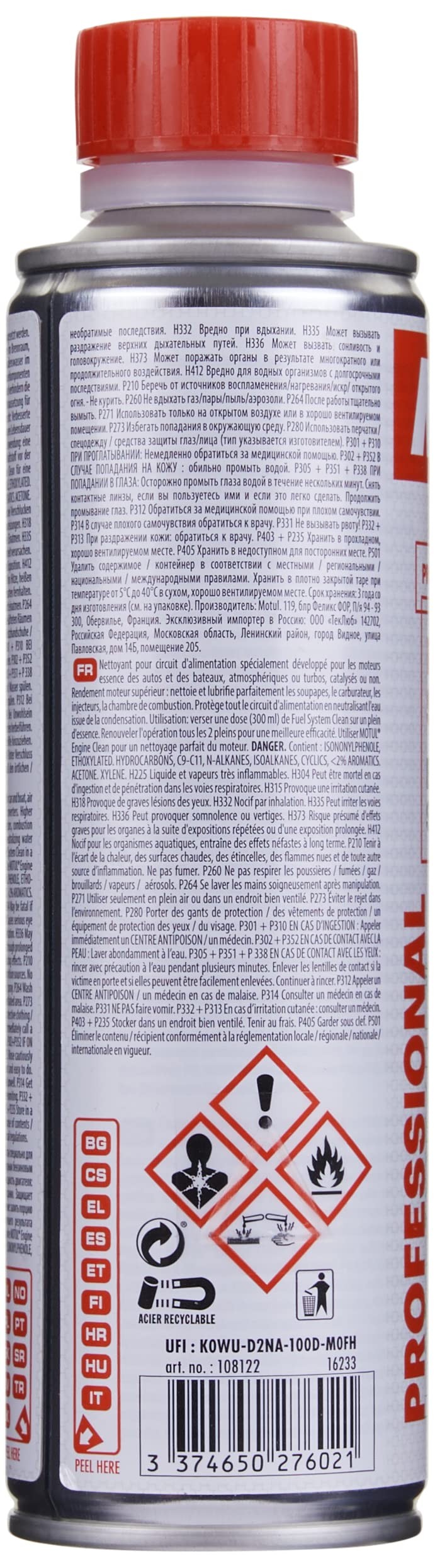 MOTUL Benzin Enjektör Temizleyici Yakıt Katkısı Fuel System Clean 300 ml