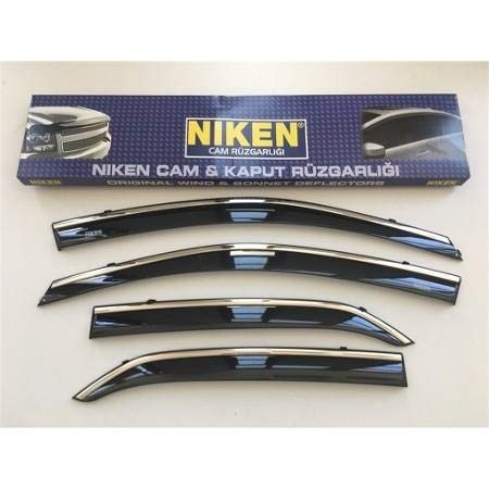 Niken Fiat Linea 2007- Kromlu Cam Rüzgarlığı 4 LÜ