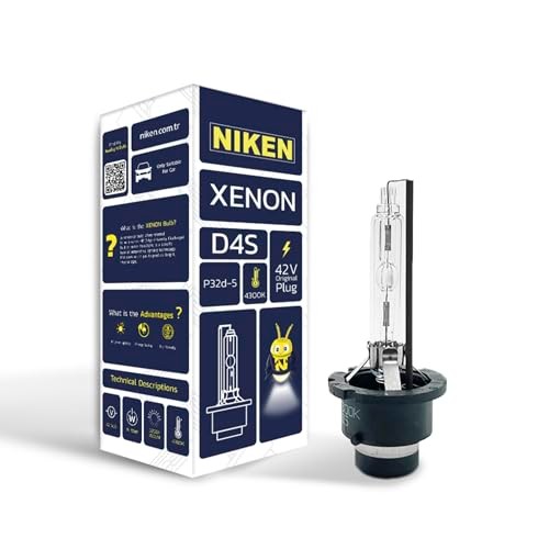 Niken D4S 4300K Gün Işığı XENON Far Ampulü, 42V 35W P32d-5