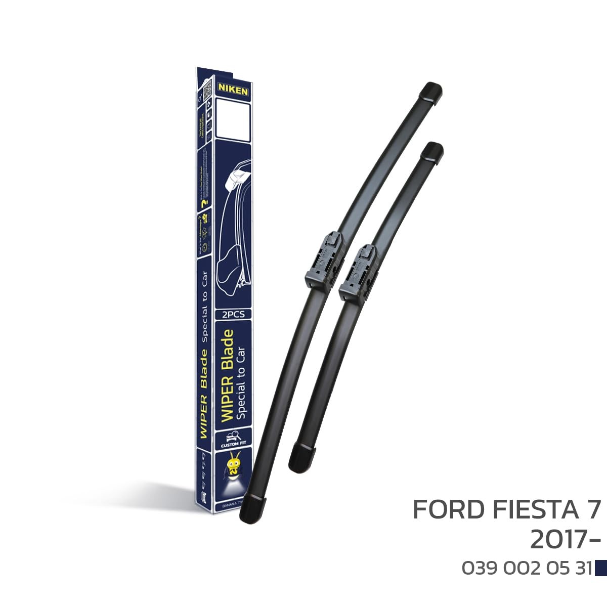 Niken Ford Fiesta 7 Ön Silecek Takımı, 2017 ve Sonrası, 2 Parça