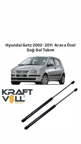 Kraftvoll Hyundai Getz 2002-2011 Arası Araca Özel Sağ-Sol Takım Bagaj Amortisörü