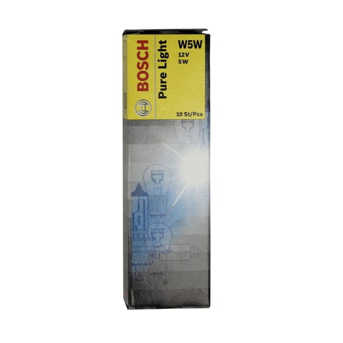 Bosch W5w T10 Dipsiz Ampul Pure Light 12v 5w 10 Adet