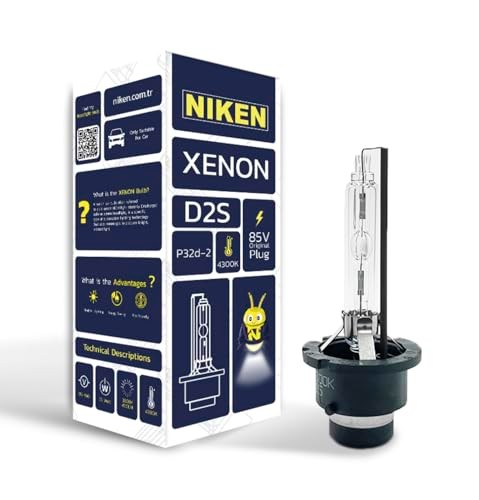 Niken D2S 4300K Gün Işığı XENON Far Ampulü, 85V, 35W, P32d-2, 4300K