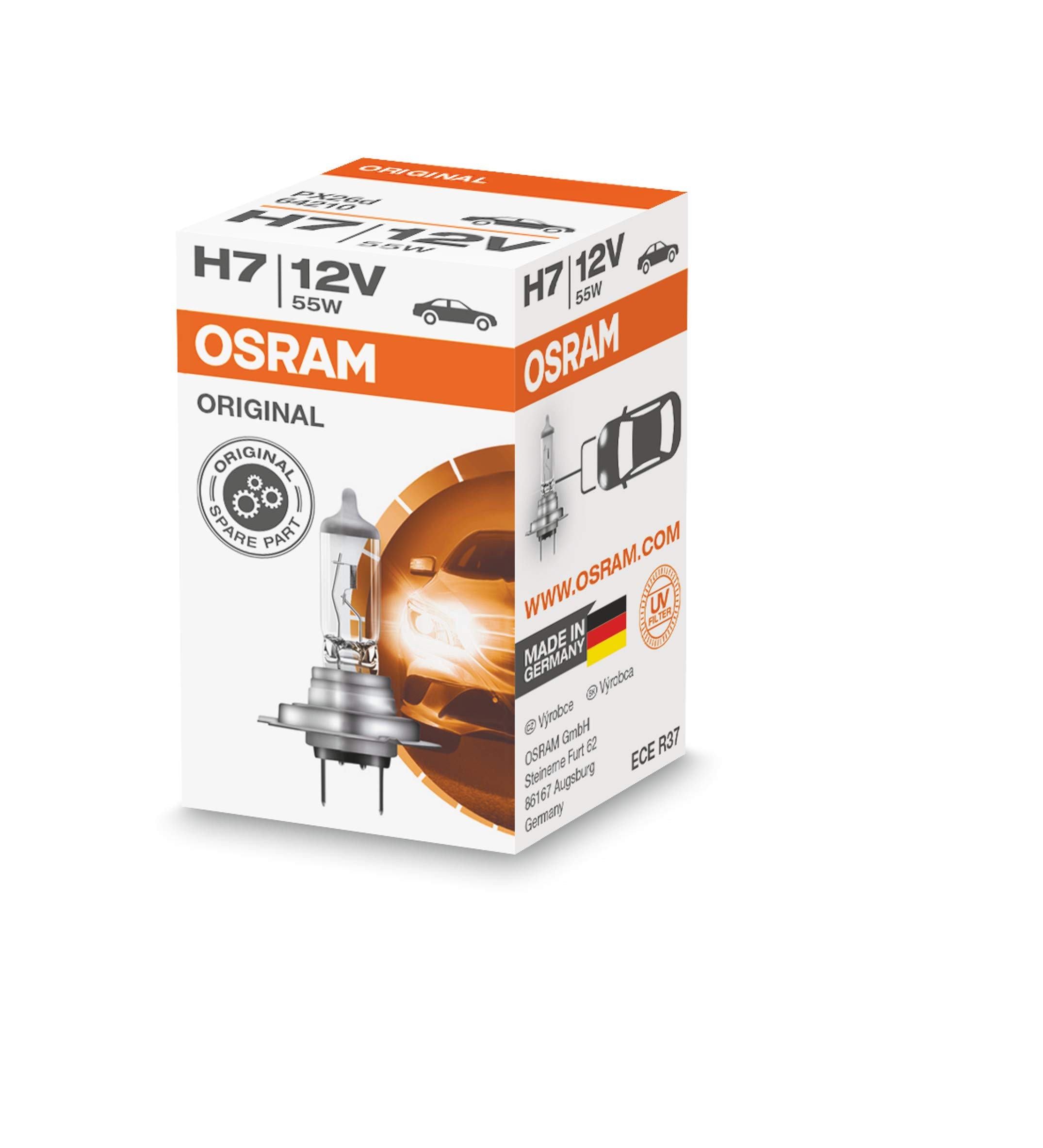 Osram 64210 HI Halojen Far Ampulü, 12 V. folding carton box beyaz 64210