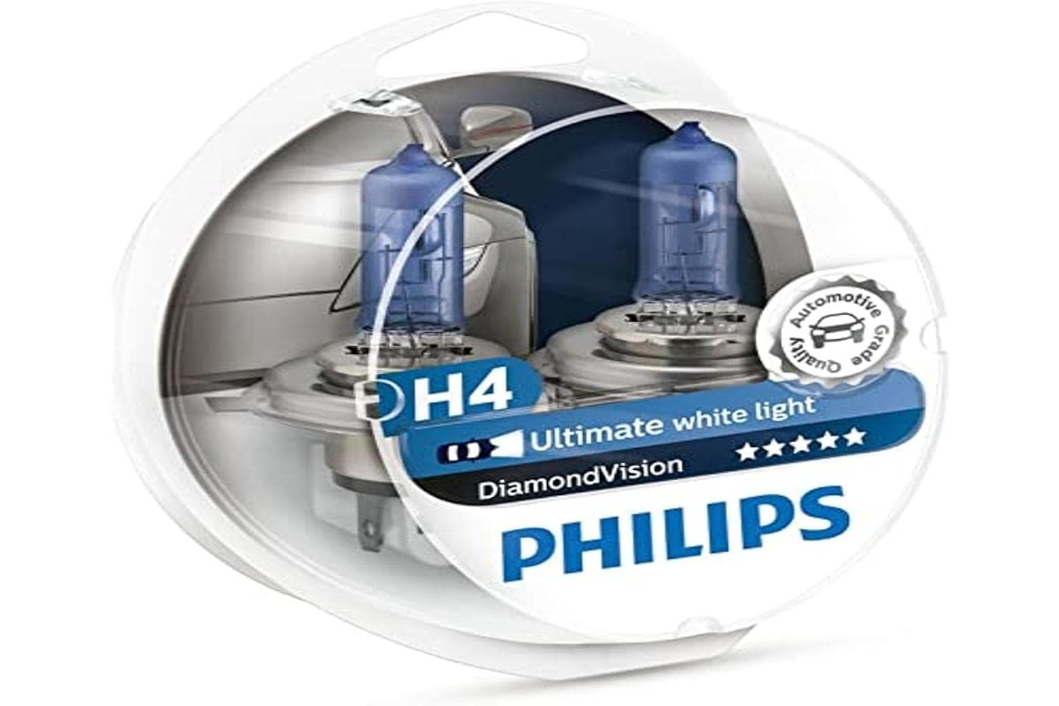 Philips H4 Xenon Beyaz Farlar, 5000K, 60/55W, Ampul Takımı
