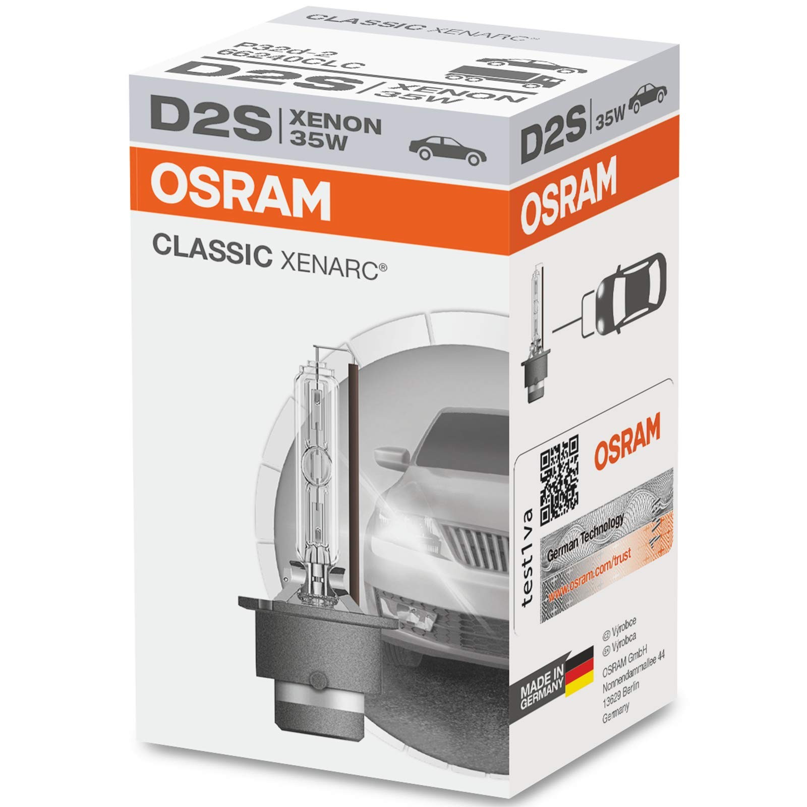 Osram Xenarc Klasik D2S 35W 4000K Tek Katlanır Kutu 66240CLC