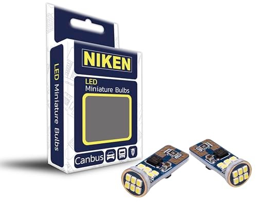 Niken T10 W5W LED Oto Park Plaka Ampulü, Beyaz,18 ledli (2 Adet)