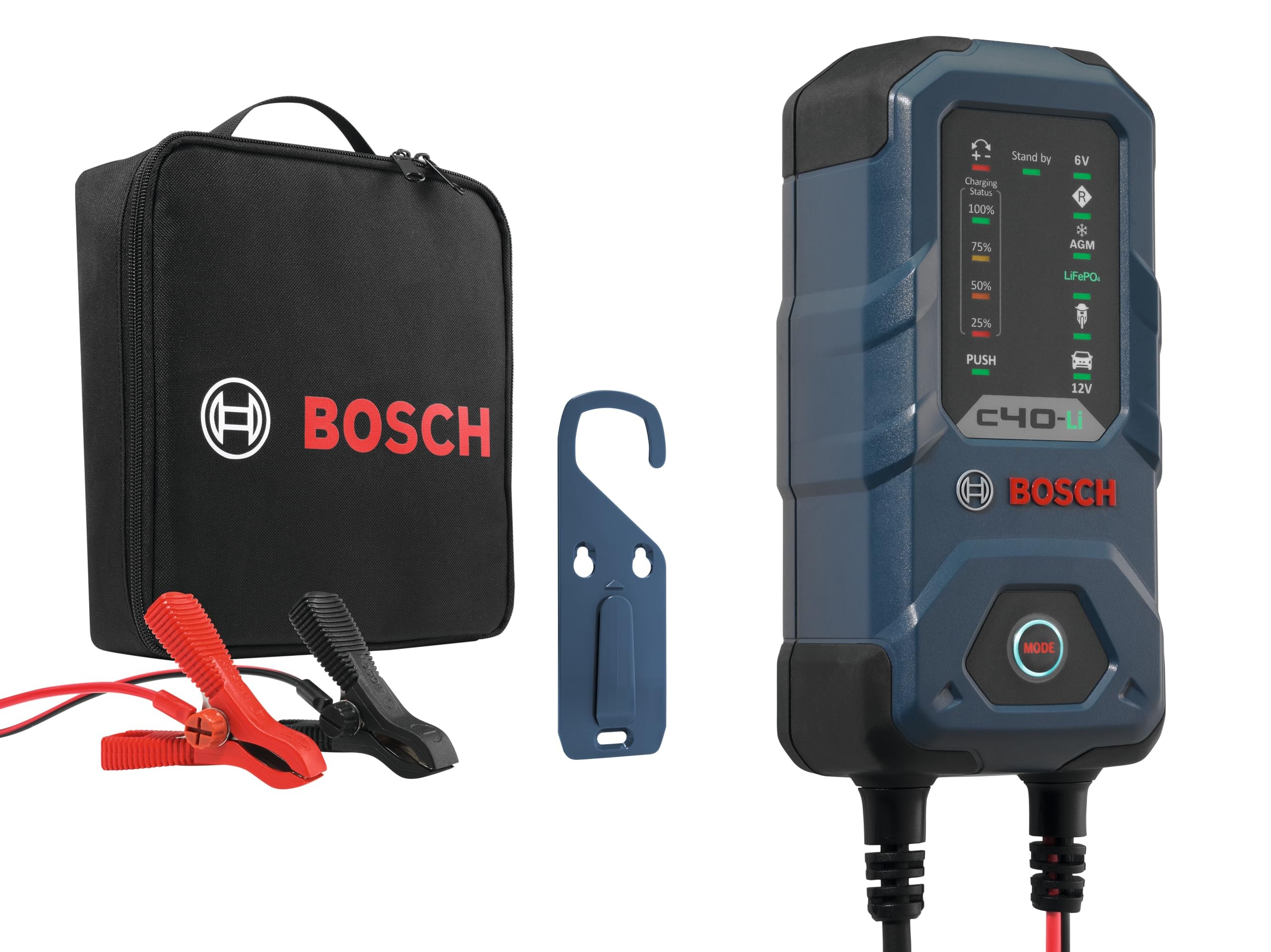 Bosch C40-Lİ Akü Şarj Cihazı 6V / 12V 5A Girişi Gerilimi 14,7V