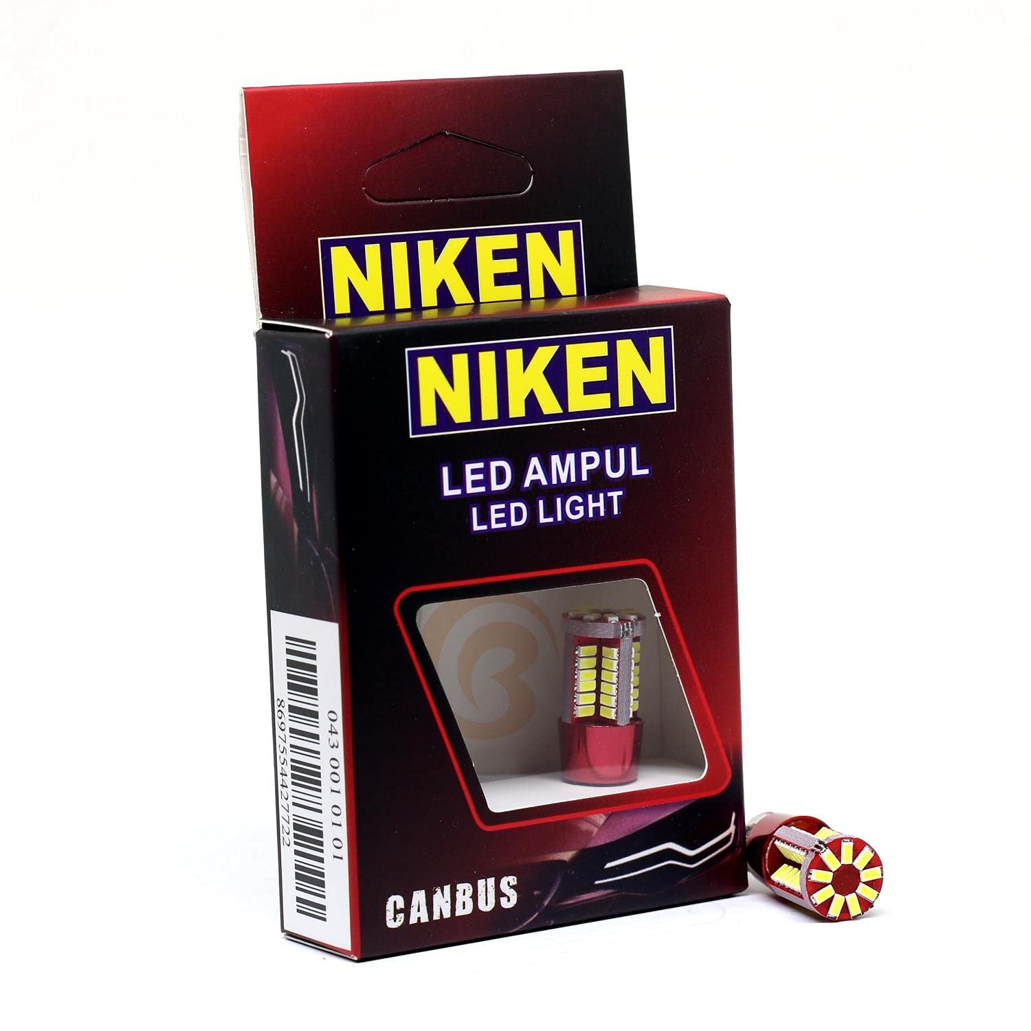 Niken 12V T10 Dipsiz Ampul 57 Led'li 2’li SET - Beyaz Işık