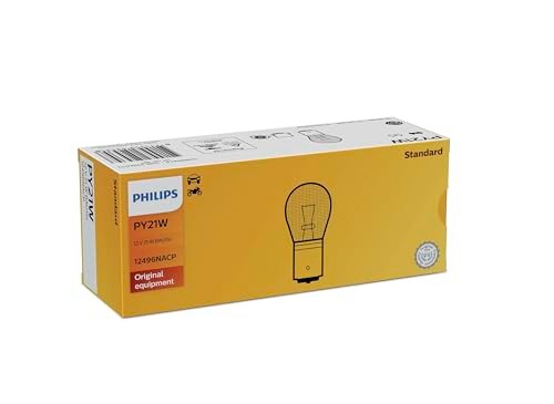 Philips PY21W Turuncu Sinyal Ampulü, 12 V 21 W BAU15s, 10'lu Paket