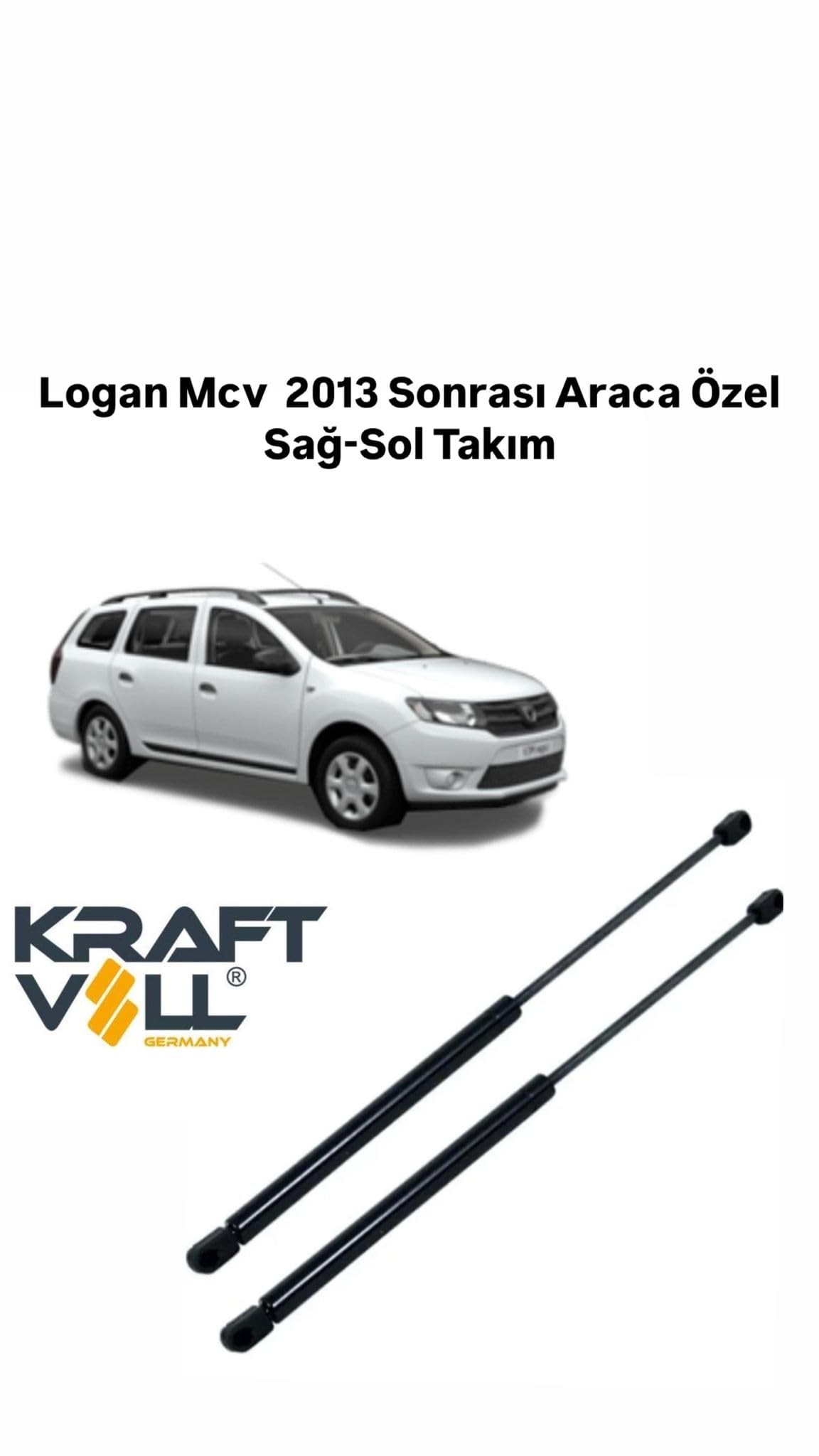 Kraftvoll Logan MCV 2013 Araca Özel Sağ-Sol Takım Bagaj Amortisörü