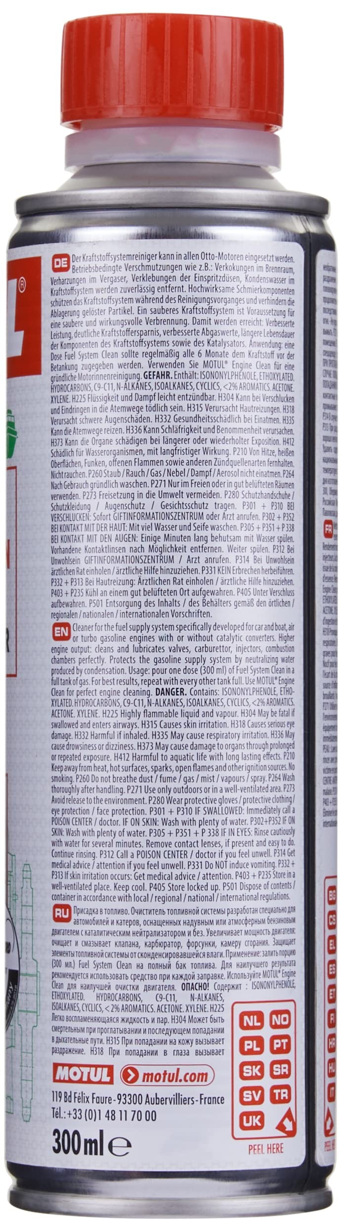MOTUL Benzin Enjektör Temizleyici Yakıt Katkısı Fuel System Clean 300 ml