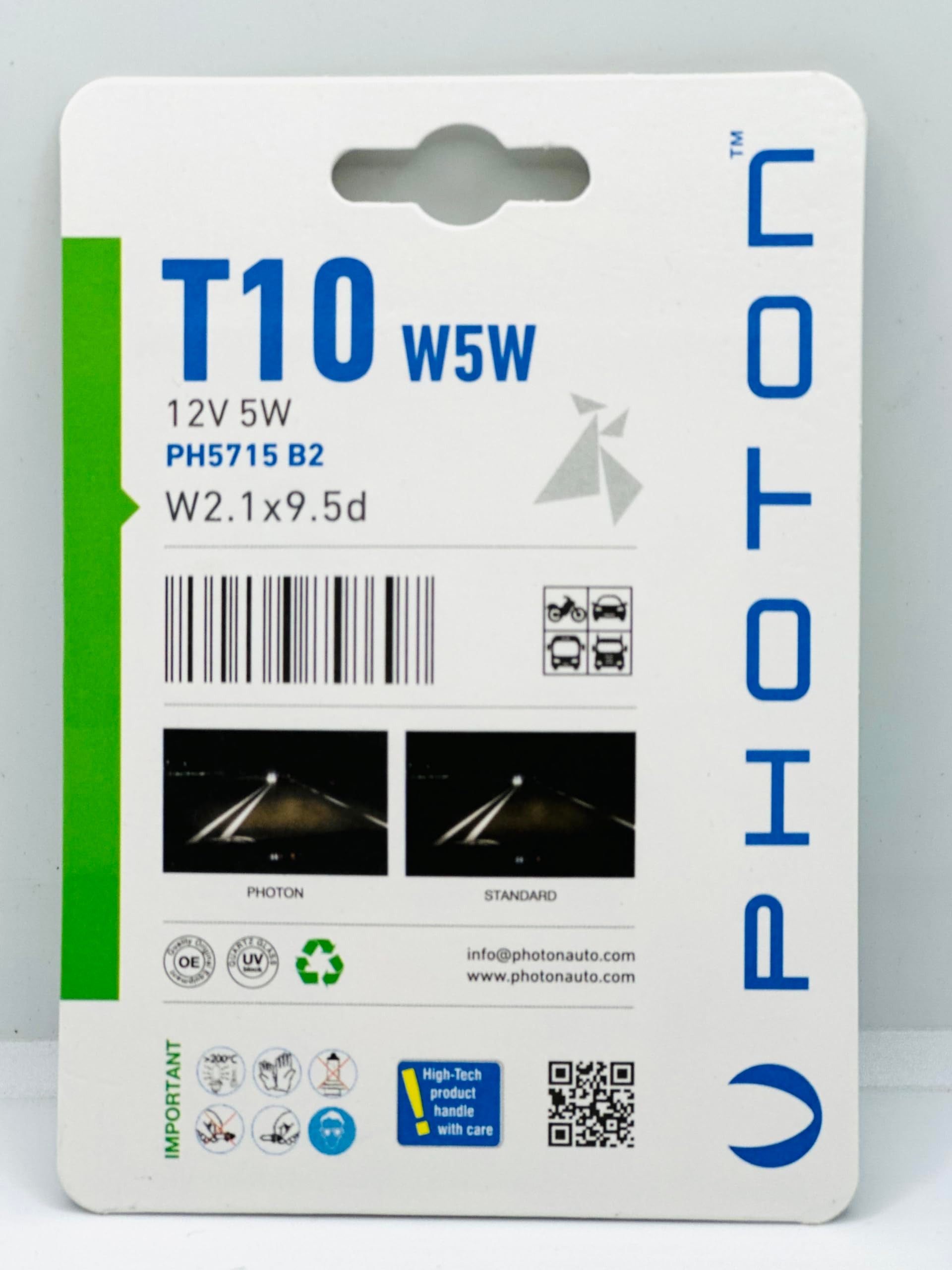 Photon T10 Plaka Park Ampülü 2'li Ambalaj Standart Sarı