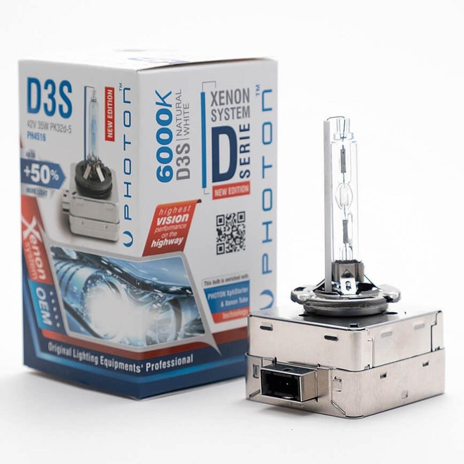 Photon D3S 6000K +%50 Fazla Işık OEM Ampul