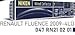 Niken Renault Fluence 2009 -Kromlu Cam Rüzgarlığı 4 LÜ
