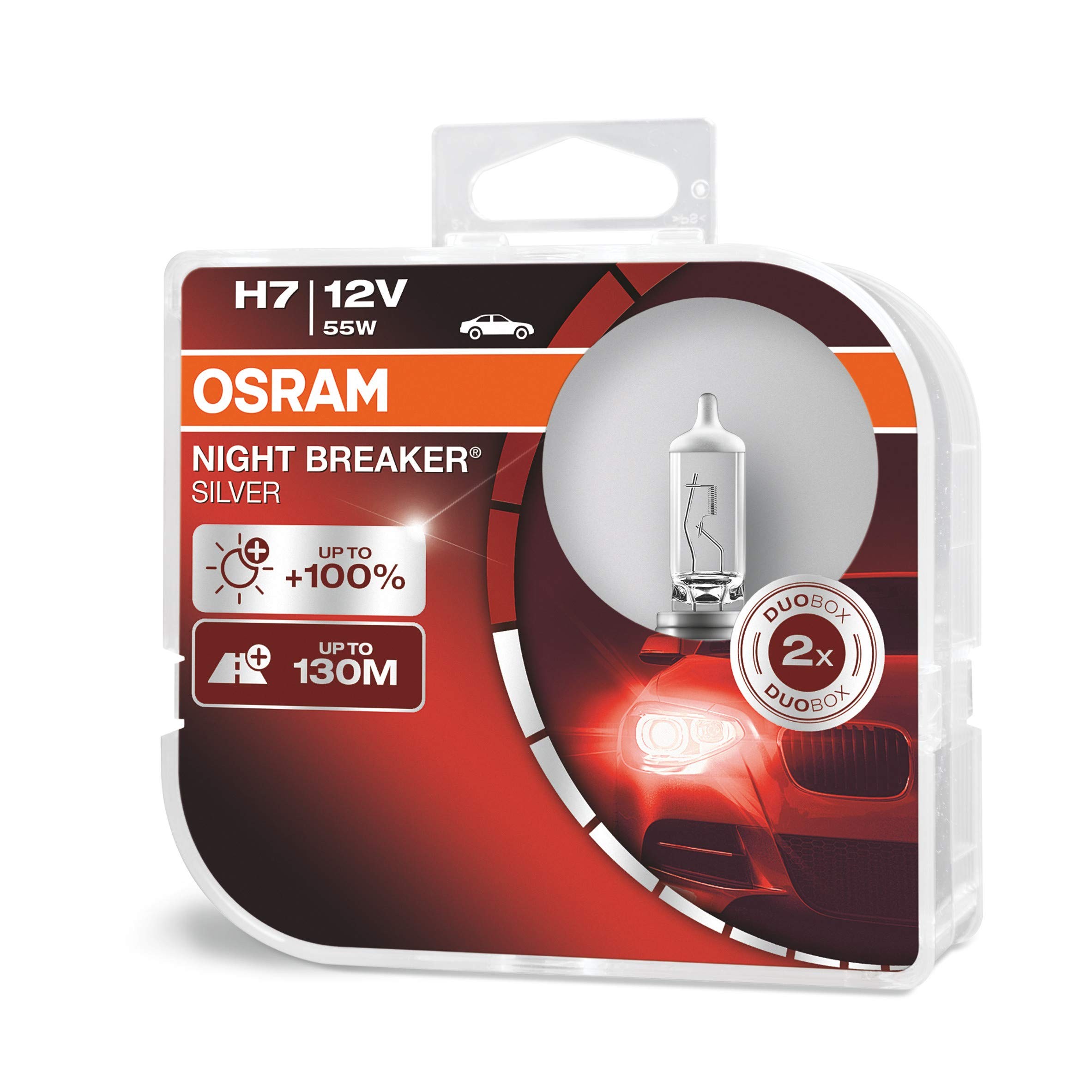 Osram Night Breaker Silver 12V H7 55W 64210NBS 130M Fazla Mesafe
