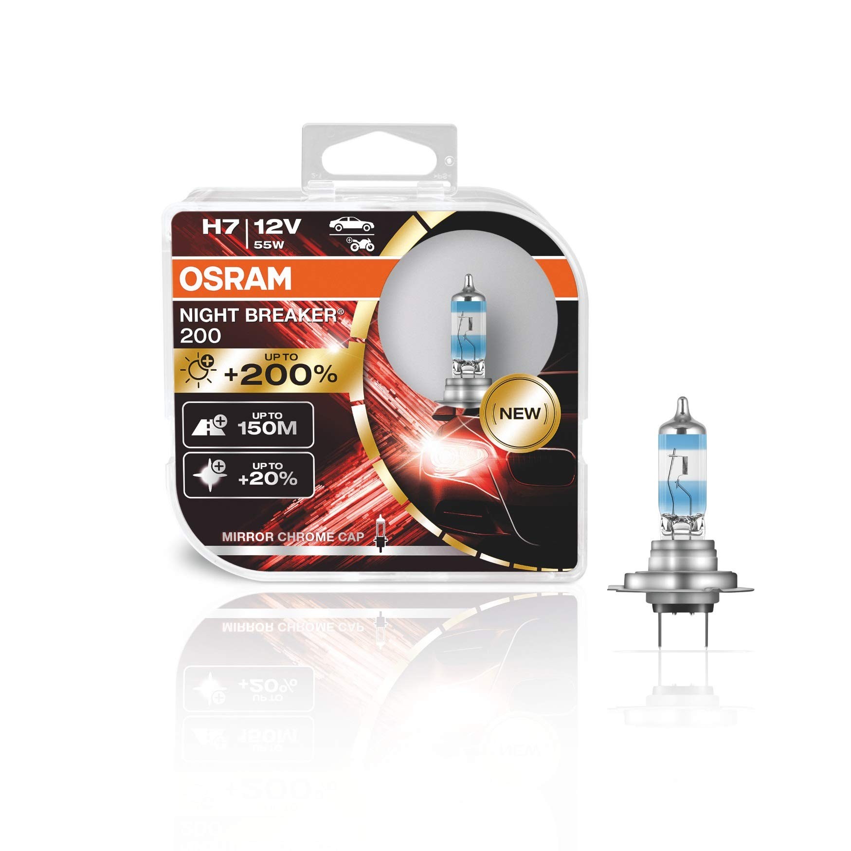Osram H7 Night Breaker 200%200 Daha Fazla Işık (1 Takım-2 Adet)