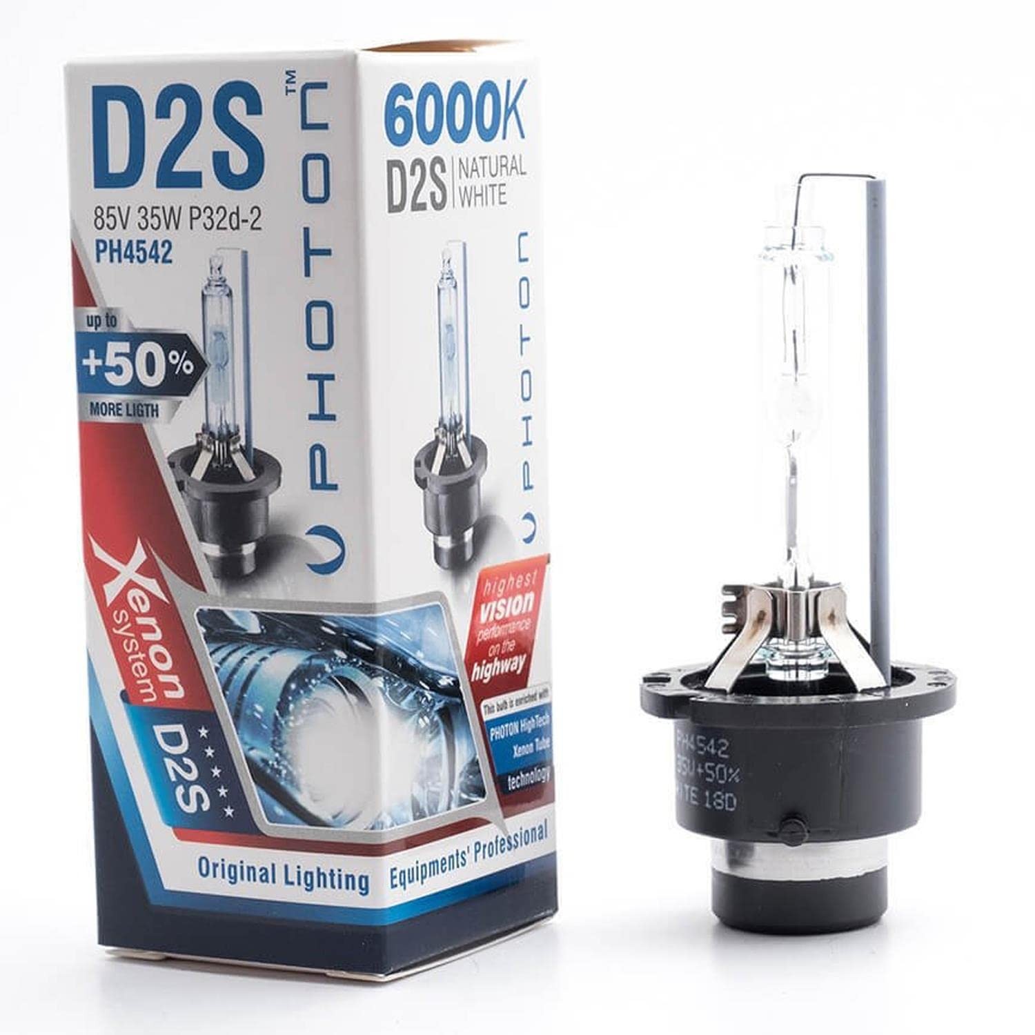Photon D2S 6000K +%50 Fazla Işık OEM Ampul