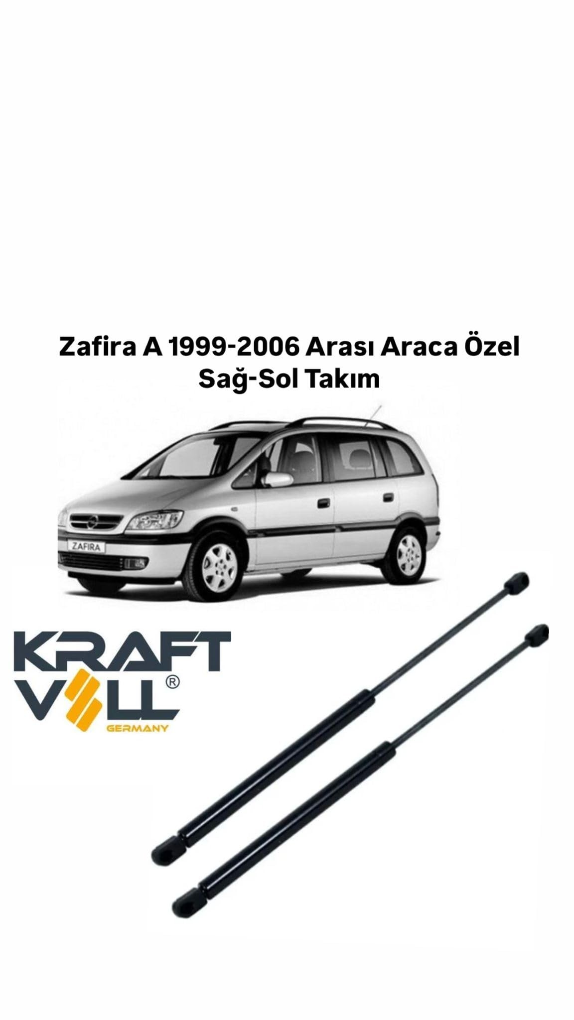Kraftvoll Zafira A- 1999/2006 Arası Araca Özel Sağ-Sol Takım Bagaj Amortisörü