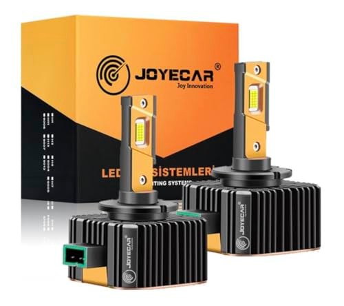 Joyecar D3S D3R LED Xenon Far Ampulü, Yüksek Performanslı Aydınlatma Sistemi, 2'li Set