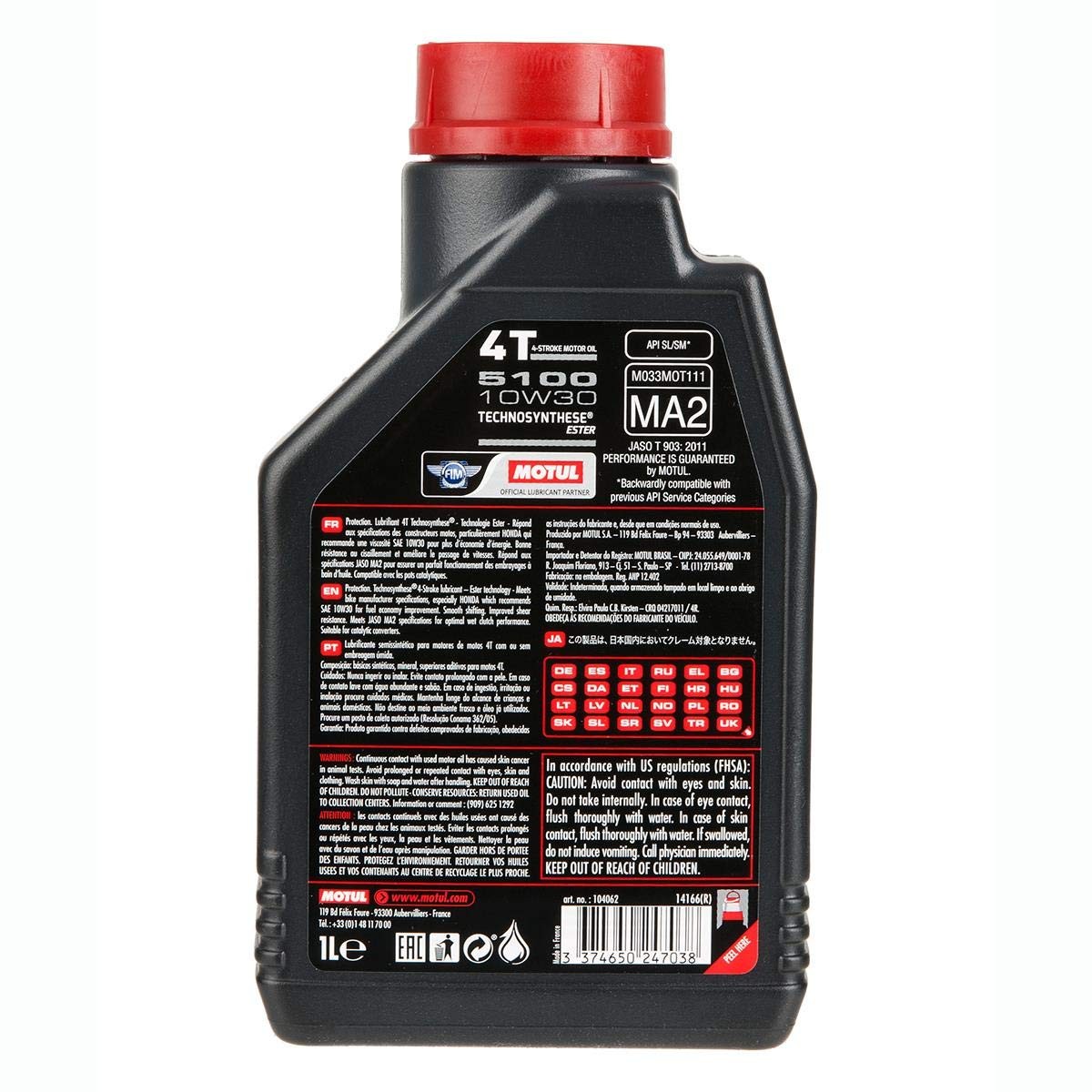 MOTUL 5100 4T 10W30 1 LİTRE