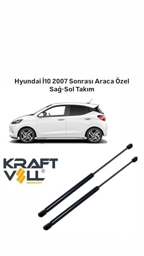 Kraftvoll Hyundai İ10 2007 Sonrası Araca Özel Sağ-Sol Takım Bagaj Amortisörü