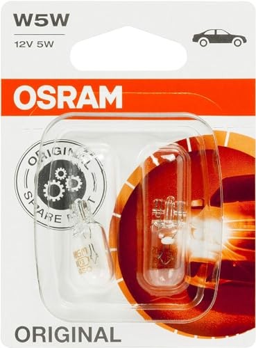 (Double Blister, Cool Blue Intense) - OSRAM COOL BLUE INTENSE W5W halogen, licence plate position light, 2825HCBI-02B, 12 V passenger car, double blister (2 unit)