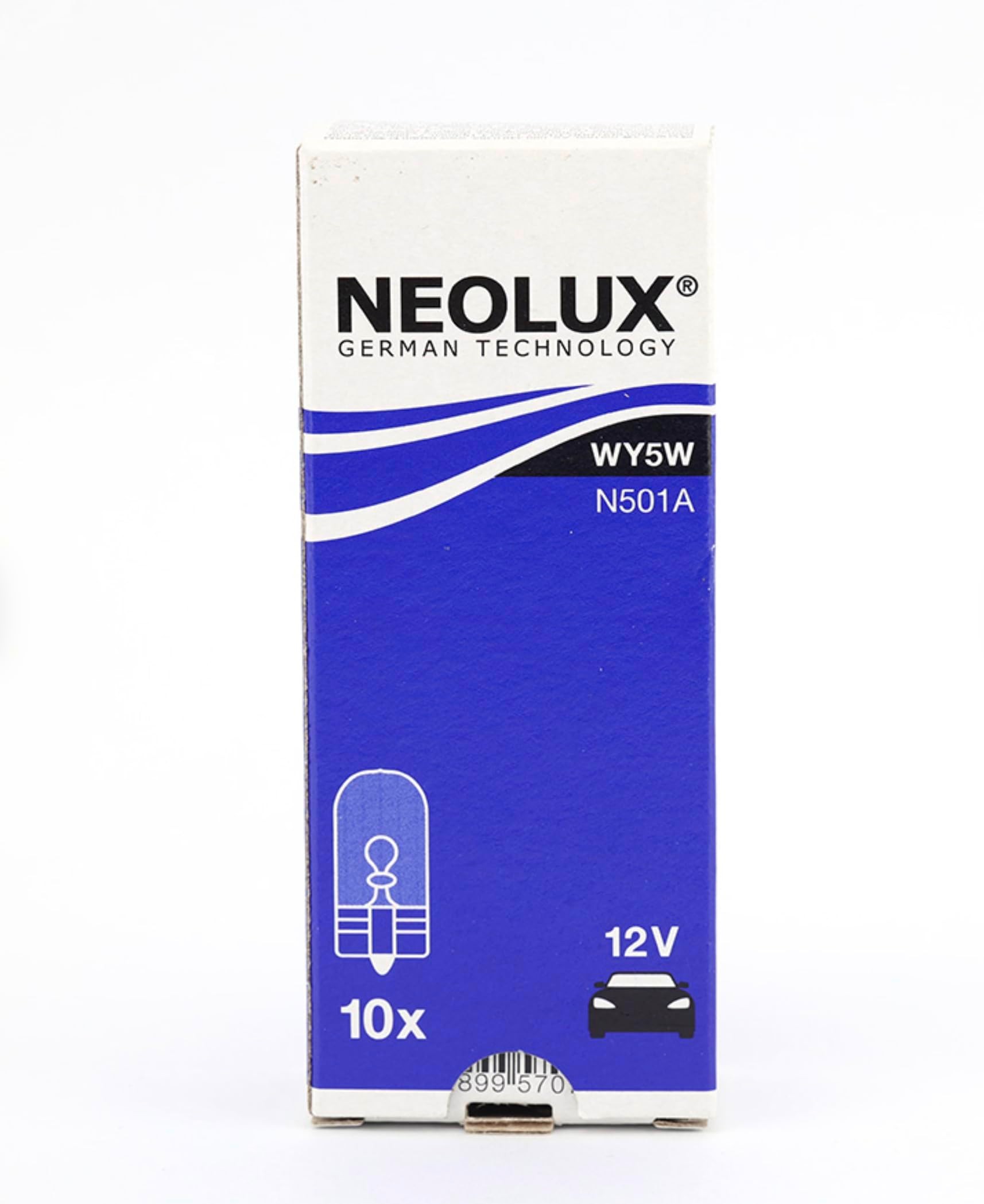NEOLUX WY5W T10 Turuncu Dipsiz Ampul, 12V 5W, 10 Adet