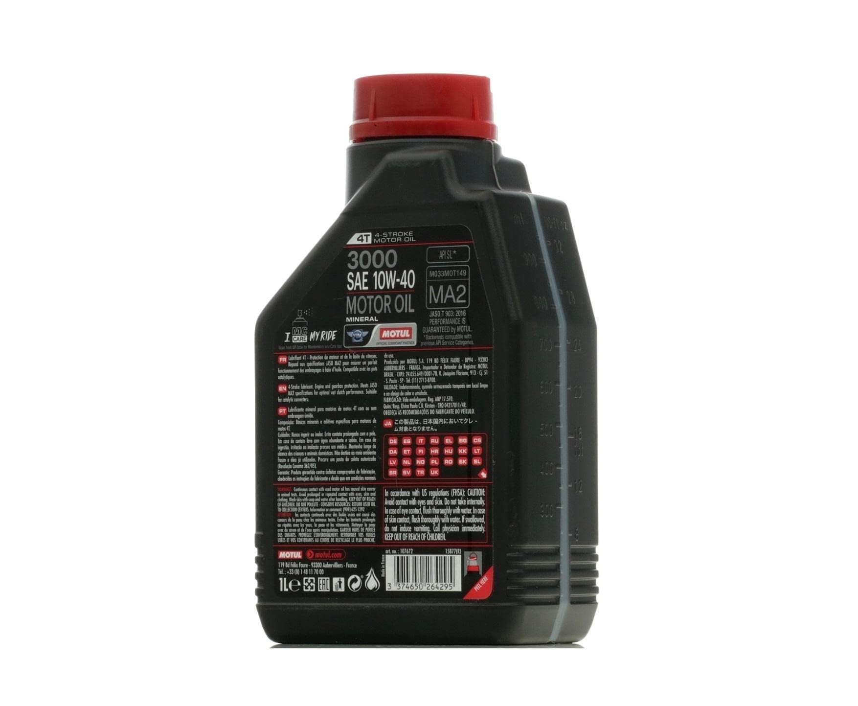 Motul 3000 10W40 4T 1 Litre Motor Yagi
