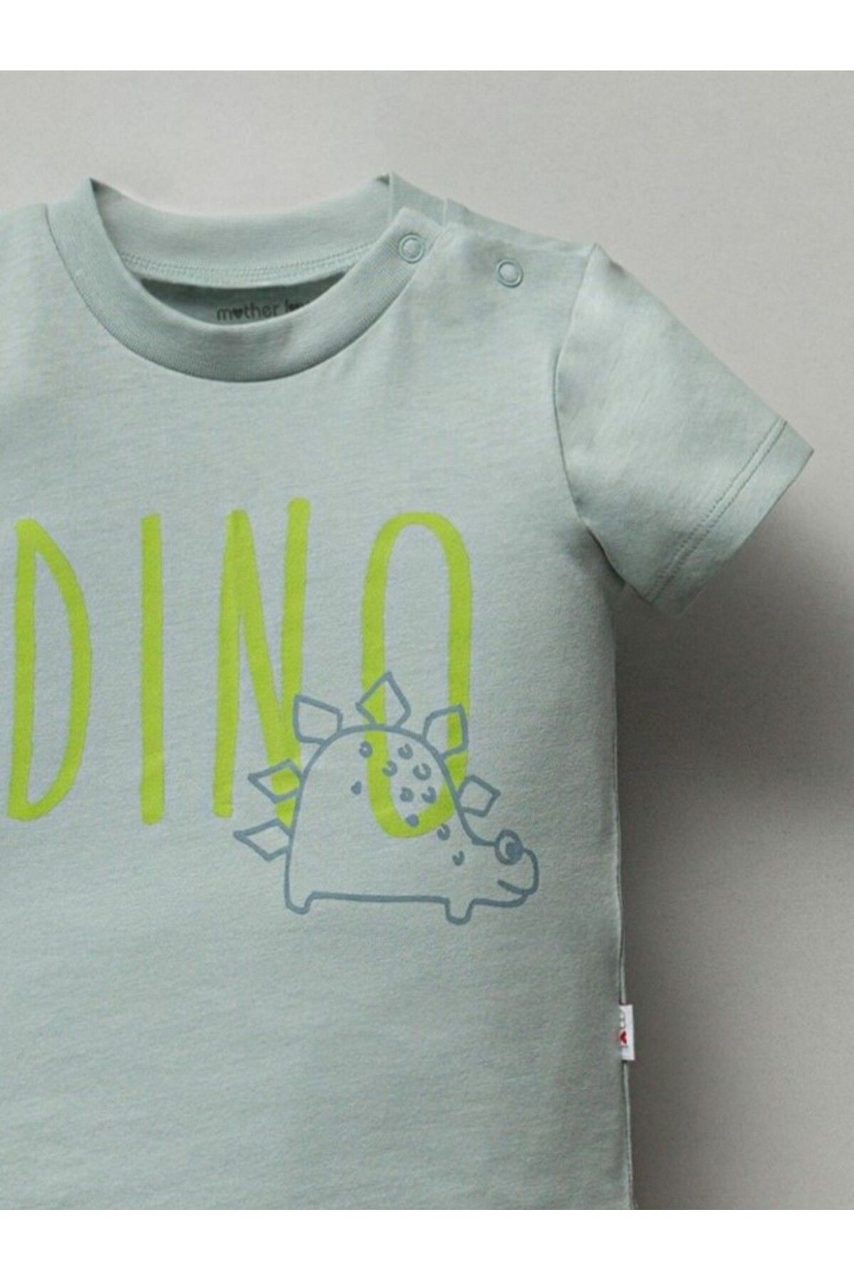 Dinozor Baskılı Şortlu Erkek Bebek Pijama Takımı