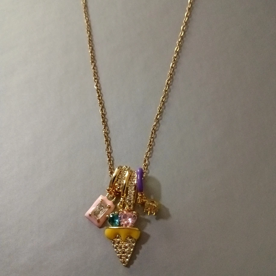 18K Altın Kaplama Paslanmaz Çelik Zincir Kadın Kolye