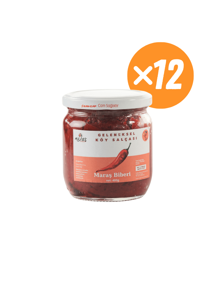🌶️ Acı Biber Salçası 480 g – Güneşte Kurutulmuş, Cam Kavanozda, Katkısız