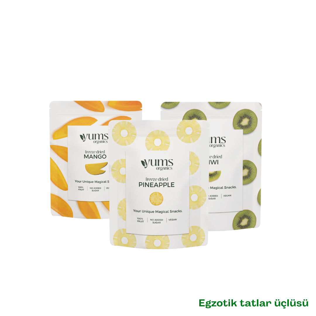Egzotik Tatlar Üçlüsü (Ananas & Mango & Kivi)