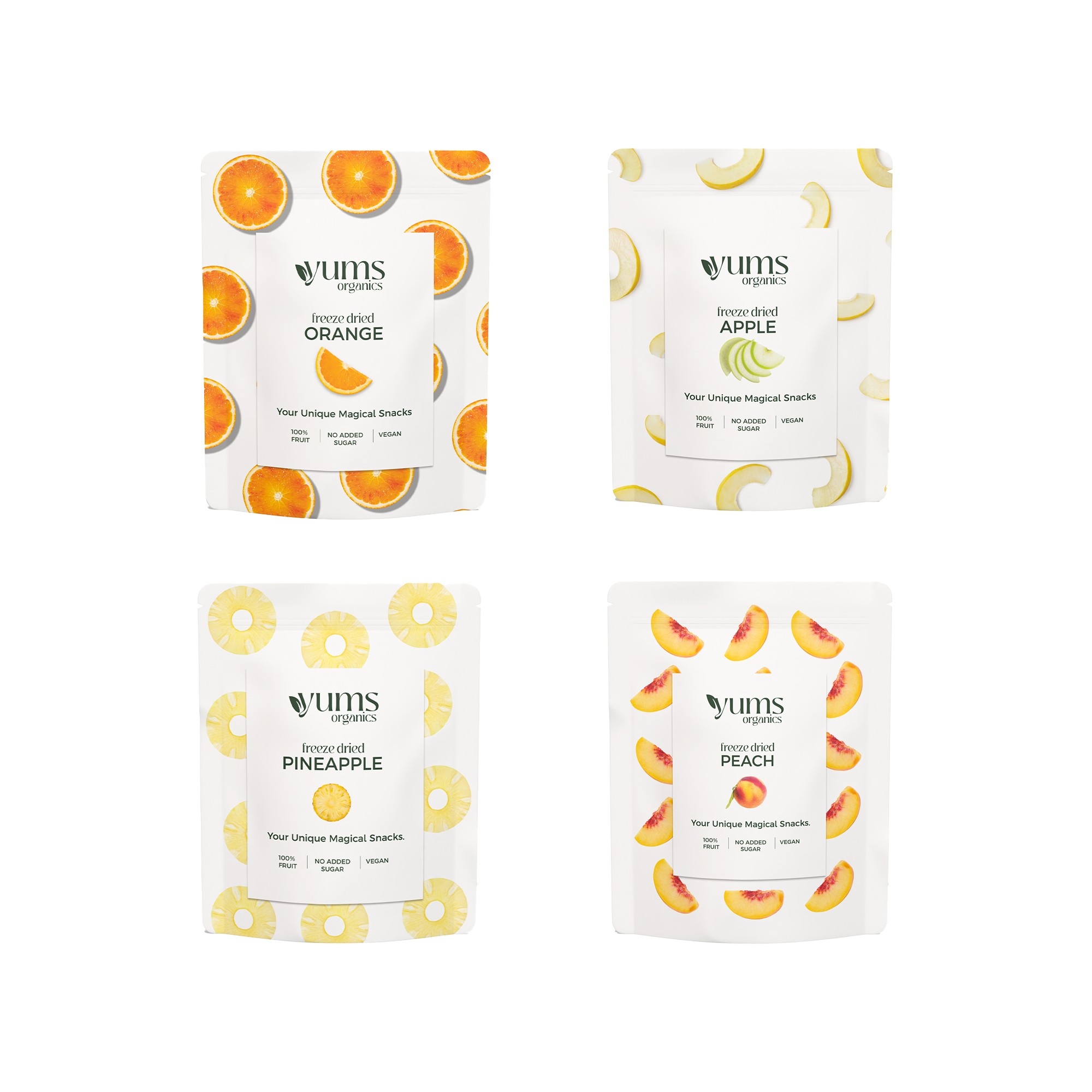 Golden Flavor Quartet (Apple & Pineapple & Orange & Peach)