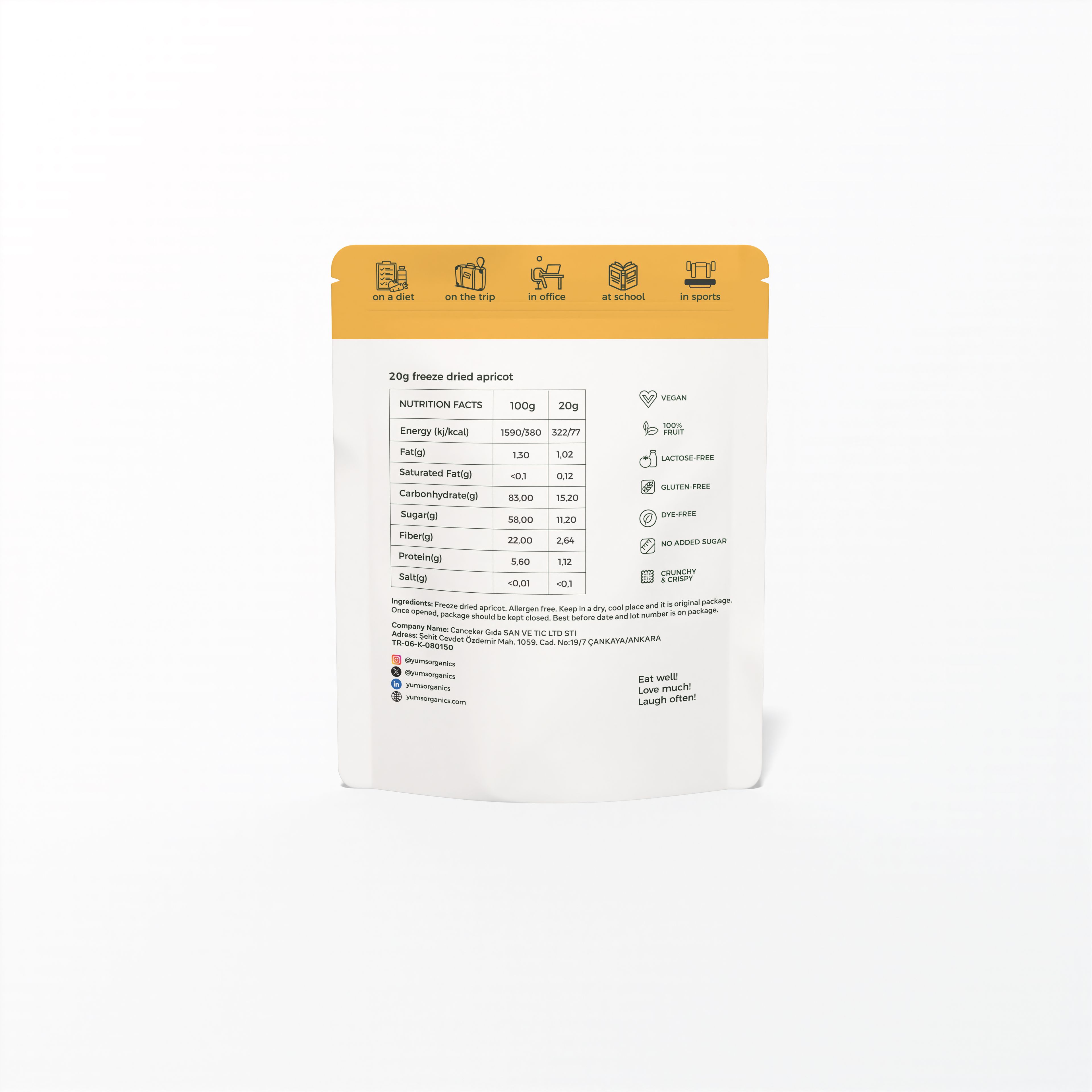 5'li Freeze Dried Kayısı